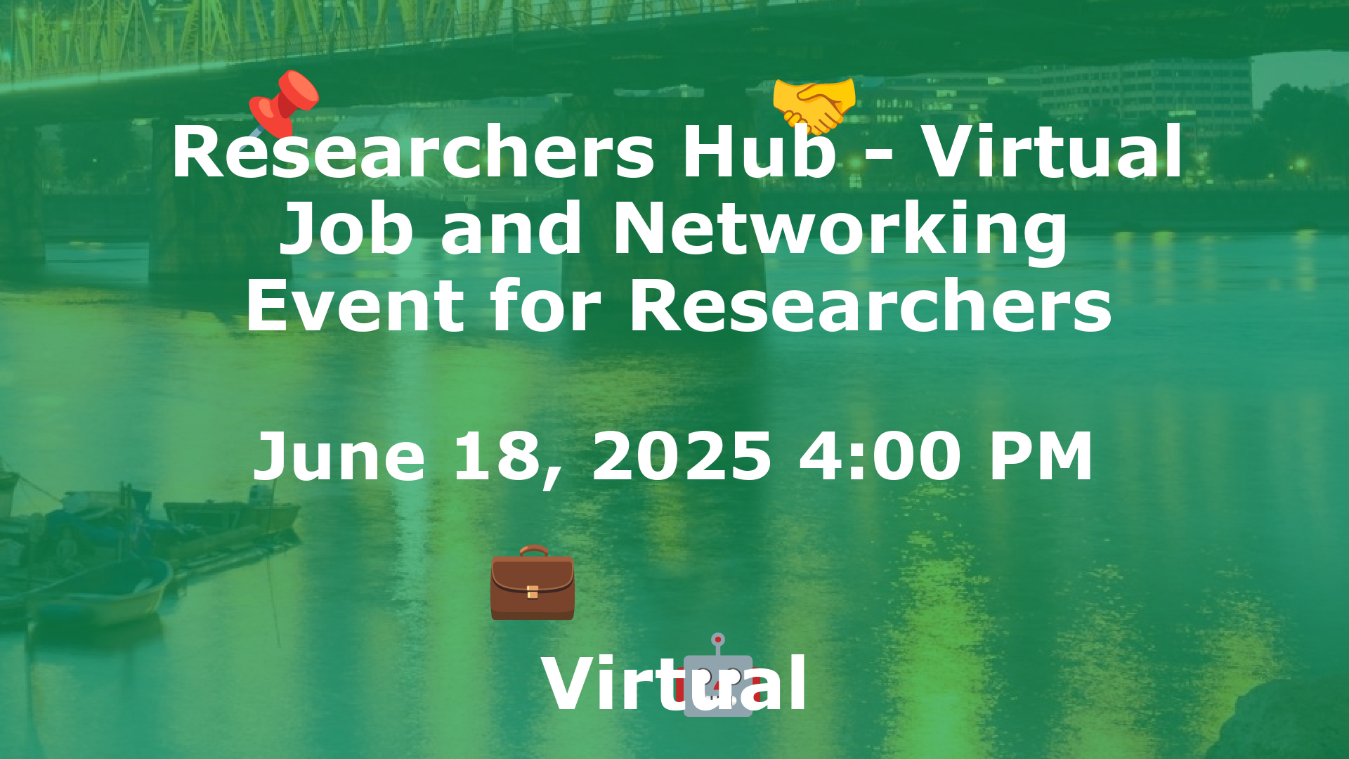 Researchers Hub - Virtual Job and Networking Event for Researchers event image
